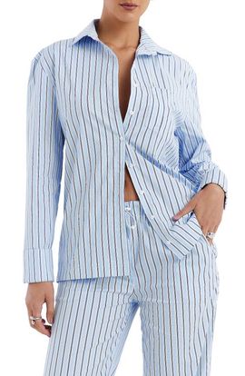 Mistress Rocks Mistress Rocks Stripe Boxy Button-Up Shirt