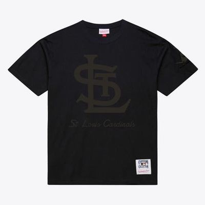 Mitchell & Ness Men Mitchell & Ness Black St. Louis Cardinals Cooperstown Collection Phantom T-Shirt 