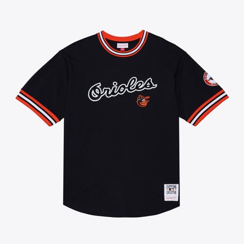 Mitchell & Ness Men's Mitchell & Ness  Black Baltimore Orioles Wild Pitch Ringer T-Shirt 