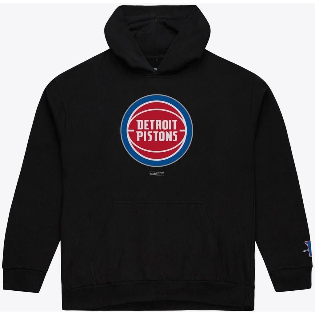 Mitchell & Ness Men's Mitchell & Ness  Black Detroit Pistons Basic Fleece Hoodie 