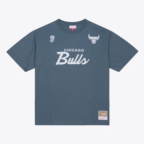 Mitchell & Ness Men's Mitchell & Ness  Blue Chicago Bulls Thunderstorm T-Shirt 