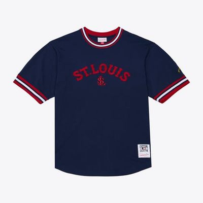 Mitchell & Ness Men's Mitchell & Ness  Navy St. Louis Cardinals Wild Pitch Ringer T-Shirt 
