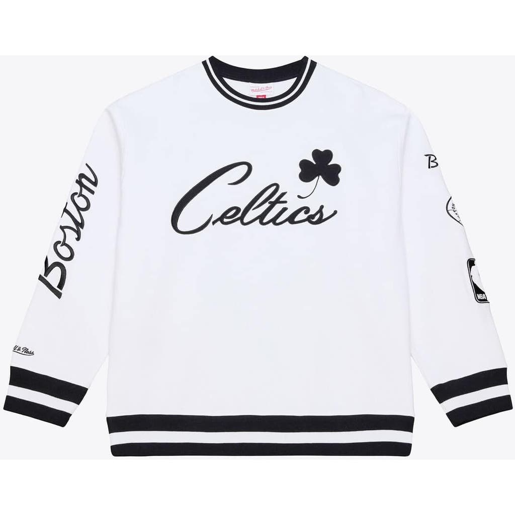 Mitchell & Ness Men's Mitchell & Ness  White Boston Celtics Arctic Fleece Sweatshirt 