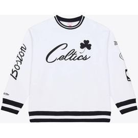 Mitchell & Ness Men's Mitchell & Ness  White Boston Celtics Arctic Fleece Sweatshirt 