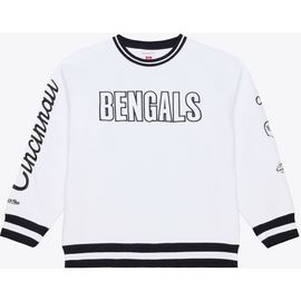 Mitchell & Ness Men's Mitchell & Ness  White Cincinnati Bengals Arctic Fleece Sweatshirt 