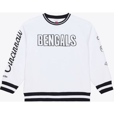 Mitchell & Ness Men's Mitchell & Ness  White Cincinnati Bengals Arctic Fleece Sweatshirt 