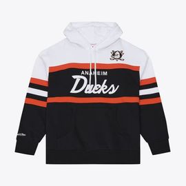 Mitchell & Ness Men's Mitchell & Ness Black Anaheim Ducks Head Coach Hoodie 