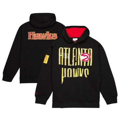 Mitchell & Ness Men's Mitchell & Ness Black Atlanta Hawks Hardwood Classics OG 2.0 Pullover Hoodie 