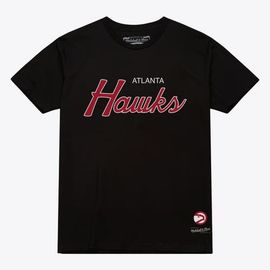 Mitchell & Ness Men's Mitchell & Ness Black Atlanta Hawks Vintage Wordmark T-Shirt 