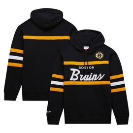Mitchell & Ness Men's Mitchell & Ness Black Boston Bruins Head Coach Pullover Hoodie 