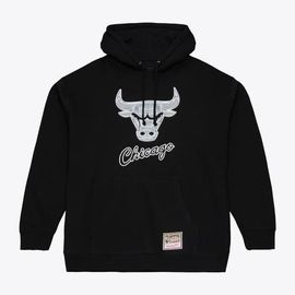 Mitchell & Ness Men's Mitchell & Ness Black Chicago Bulls Chrome Hoodie 
