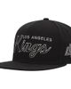 Mitchell & Ness Men's Mitchell & Ness Black Los Angeles Kings Core Team Script 2.0 Snapback Hat  - 1