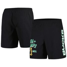Mitchell & Ness Men's Mitchell & Ness Black Milwaukee Bucks Heritage Shorts 