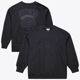 Mitchell & Ness Men's Mitchell & Ness Black New York Knicks Phantom Fleece Sweatshirt 