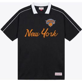 Mitchell & Ness Men's Mitchell & Ness Black New York Knicks Polo Jersey 