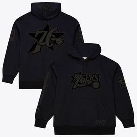 Mitchell & Ness Men's Mitchell & Ness Black Philadelphia 76ers Phantom Fleece Hoodie 