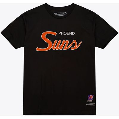 Mitchell & Ness Men's Mitchell & Ness Black Phoenix Suns Vintage Wordmark T-Shirt 