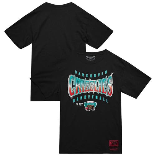 Mitchell & Ness Men's Mitchell & Ness Black Vancouver Grizzlies Worldwide Collection Glow Up T-Shirt 