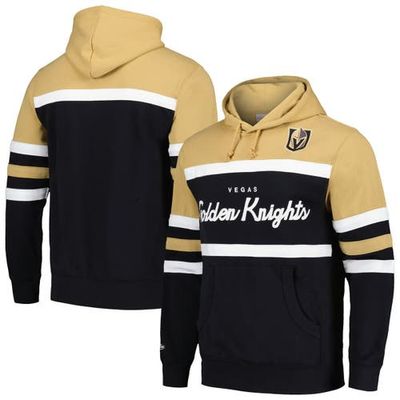 Mitchell & Ness Men's Mitchell & Ness Black/Gold Vegas Golden Knights Head Coach Pullover Hoodie 