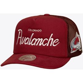 Mitchell & Ness Men's Mitchell & Ness Burgundy Colorado Avalanche Head Coach Trucker Adjustable Hat 