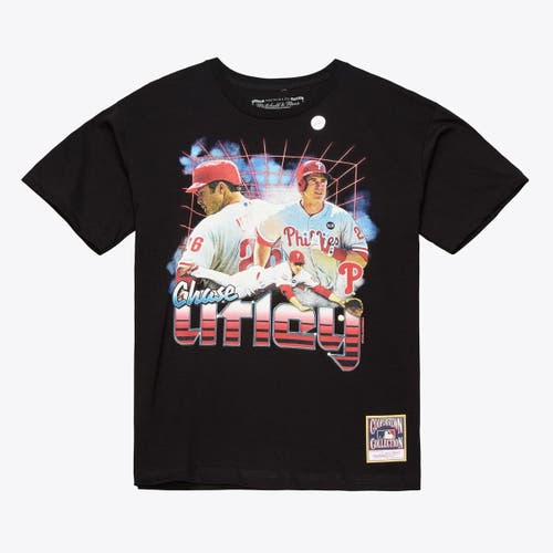 Mitchell & Ness Men's Mitchell & Ness Chase Utley Black Philadelphia Phillies Legendary Collage Player T-Shirt 