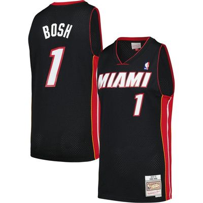 Mitchell & Ness Men's Mitchell & Ness Chris Bosh Black Miami Heat 2012/13 Hardwood Classics Swingman Jersey 