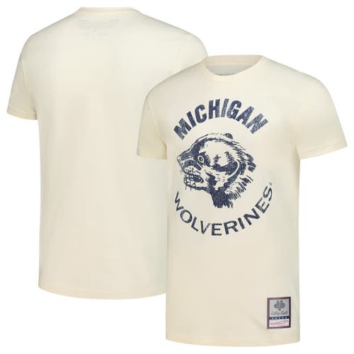 Mitchell & Ness Men's Mitchell & Ness Cream Michigan Wolverines Vintage Tone T-Shirt 