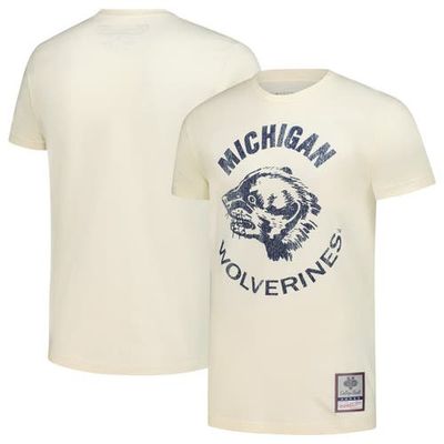 Mitchell & Ness Men's Mitchell & Ness Cream Michigan Wolverines Vintage Tone T-Shirt 