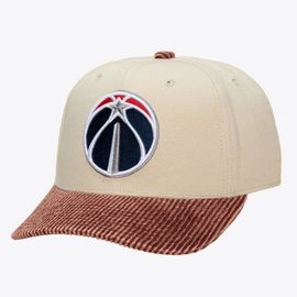 Mitchell & Ness Men's Mitchell & Ness Cream/Red Washington Wizards Washed Corduroy Pro Crown Snapback Hat 