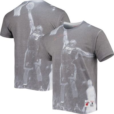 Mitchell & Ness Men's Mitchell & Ness Dwyane Wade Heather Gray Miami Heat Above The Rim T-Shirt 