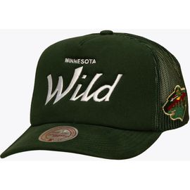 Mitchell & Ness Men's Mitchell & Ness Green Minnesota Wild Head Coach Trucker Adjustable Hat 