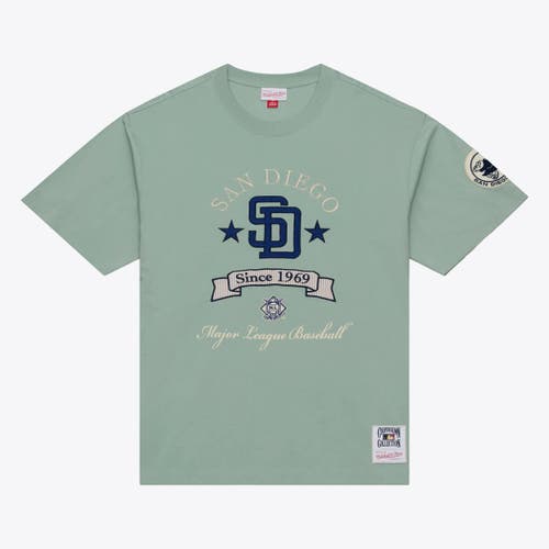 Mitchell & Ness Men's Mitchell & Ness Green San Diego Padres Yacht Rock T-Shirt 