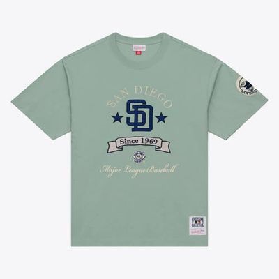 Mitchell & Ness Men's Mitchell & Ness Green San Diego Padres Yacht Rock T-Shirt 