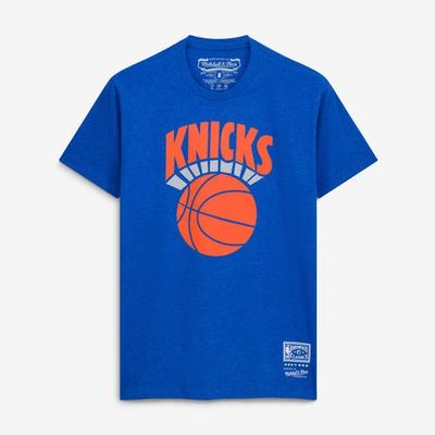 Mitchell & Ness Men's Mitchell & Ness Heather Blue New York Knicks MVP T-Shirt 