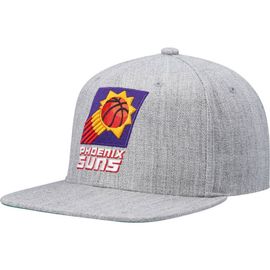 Mitchell & Ness Men's Mitchell & Ness Heathered Gray Phoenix Suns Hardwood Classics Team 2.0 Snapback Hat