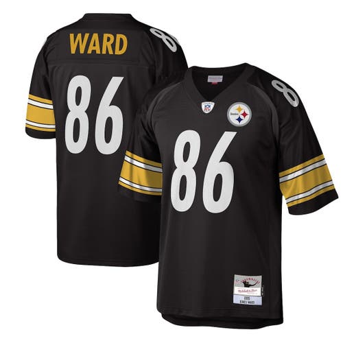 Mitchell & Ness Men's Mitchell & Ness Hines Ward Black Pittsburgh Steelers Legacy Replica Jersey 