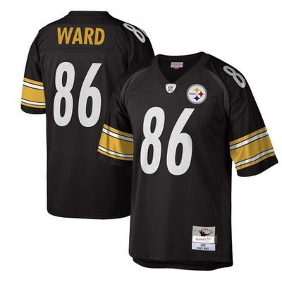 Mitchell & Ness Men's Mitchell & Ness Hines Ward Black Pittsburgh Steelers Legacy Replica Jersey 
