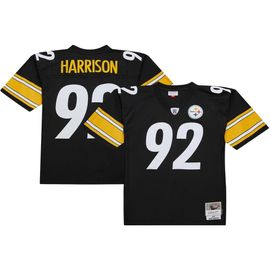 Mitchell & Ness Men's Mitchell & Ness James Harrison Black Pittsburgh Steelers Legacy Replica Jersey 