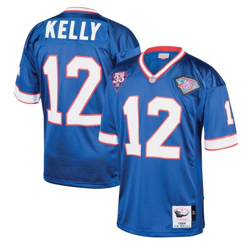 Mitchell & Ness Men's Mitchell & Ness Jim Kelly Royal Buffalo Bills 1994 Authentic Throwback Retired Player Jersey 