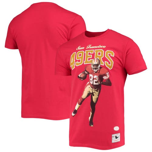 Mitchell & Ness Men's Mitchell & Ness John Taylor San Francisco 49ers Scarlet Player Graphics T-Shirt 