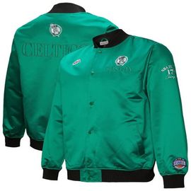 Mitchell & Ness Men's Mitchell & Ness Kelly Green Boston Celtics Hardwood Classics Team OG 3.0 Lightweight Satin Full-Snap Jacket 