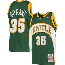 Mitchell & Ness Men's Mitchell & Ness Kevin Durant Green Seattle SuperSonics Hardwood Classics Swingman Jersey 