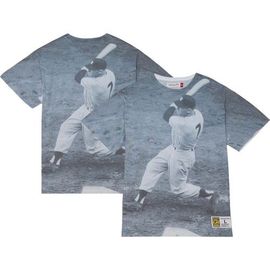 Mitchell & Ness Men's Mitchell & Ness Mickey Mantle New York Yankees Cooperstown Collection Highlight Sublimated Player Graphic T-Shirt