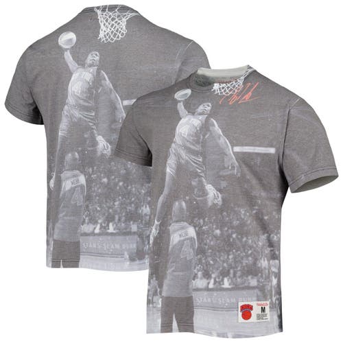 Mitchell & Ness Men's Mitchell & Ness Nate Robinson Heather Gray New York Knicks Above The Rim T-Shirt 