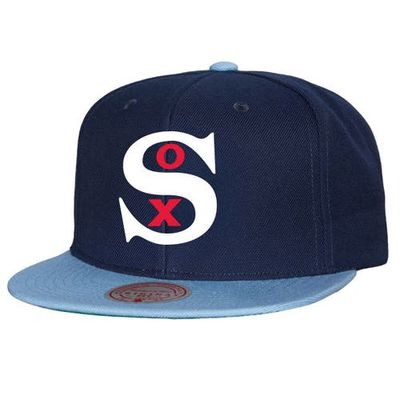 Mitchell & Ness Men's Mitchell & Ness Navy Chicago White Sox Cooperstown Collection Basic Flip Snapback Hat 