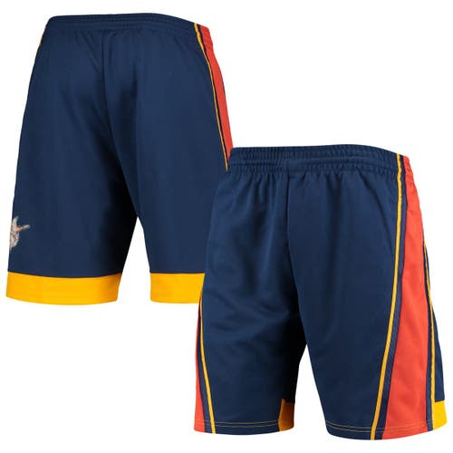 Mitchell & Ness Men's Mitchell & Ness Navy Golden State Warriors 2009 Hardwood Classics 75th Anniversary Swingman Shorts 
