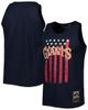 Mitchell & Ness Men's Mitchell & Ness Navy San Francisco Giants Cooperstown Collection Stars and Stripes Tank Top  - 1