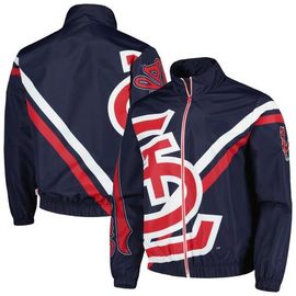 Mitchell & Ness Men's Mitchell & Ness Navy St. Louis Cardinals Exploded Logo Warm Up Full-Zip Jacket 