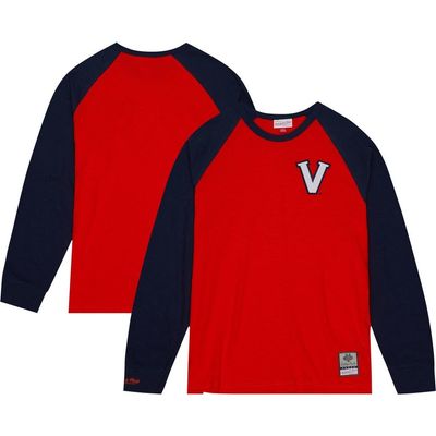 Mitchell & Ness Men's Mitchell & Ness Orange Virginia Cavaliers Legendary Slub Raglan Long Sleeve T-Shirt 