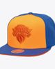Mitchell & Ness Men's Mitchell & Ness Orange/Blue New York Knicks Color Pop Snapback Hat  - 1